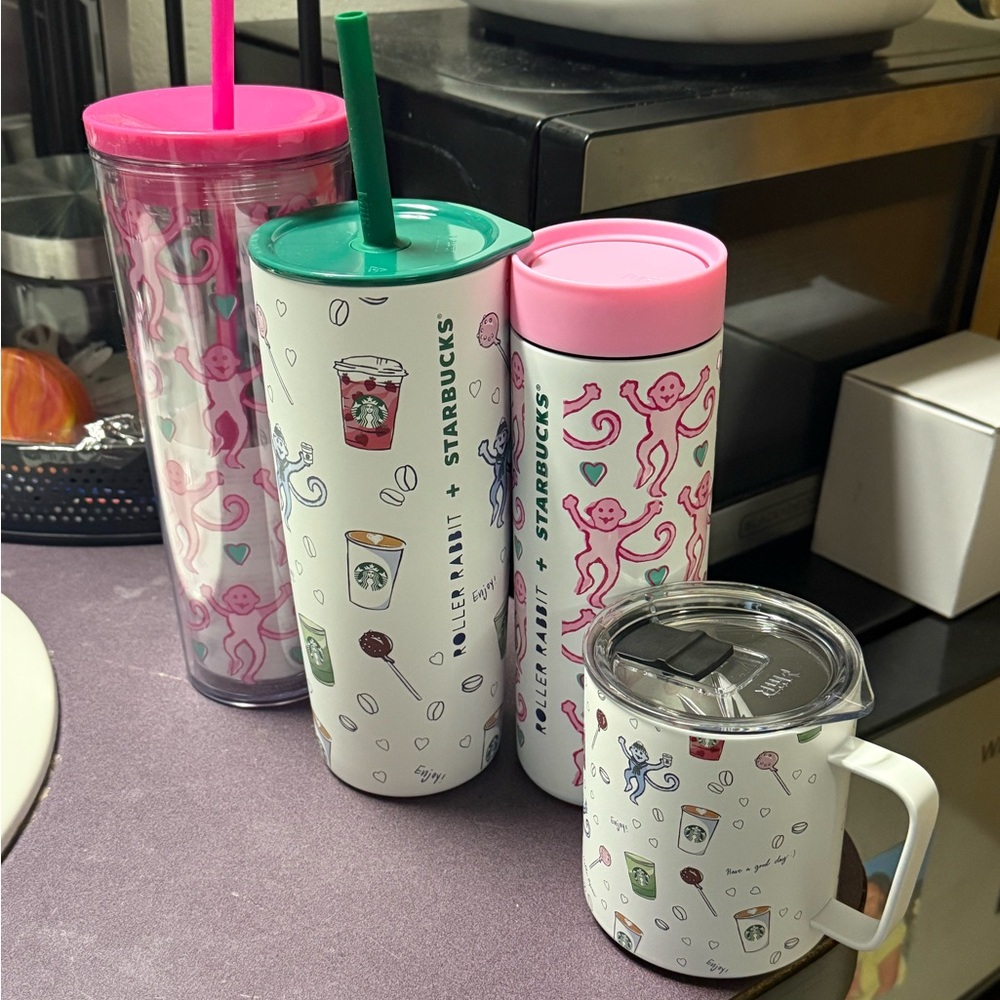 Starbucks x Roller Rabbit Tumbler Set